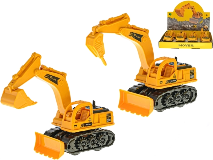 Plastic friction-powered excavator 18 cm – 2 types