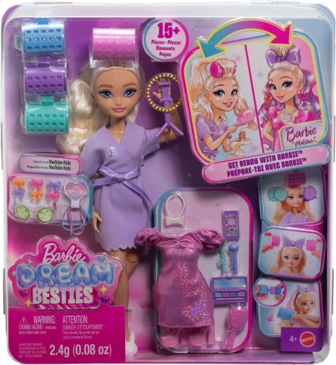 Barbie Dream Besties Malibu – modes lelle ar ballītes aksesuāriem