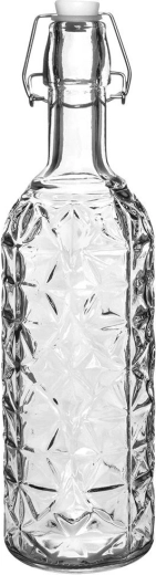 High-quality thick glass with decorative embossing