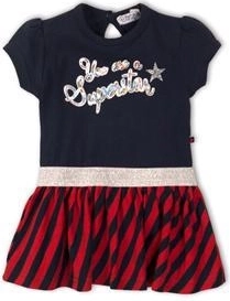 Dirkje Sporty Superstar dress navy/red