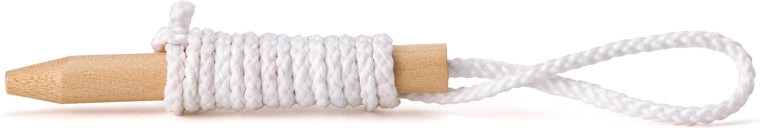 Wooden needle with string for easy threading
