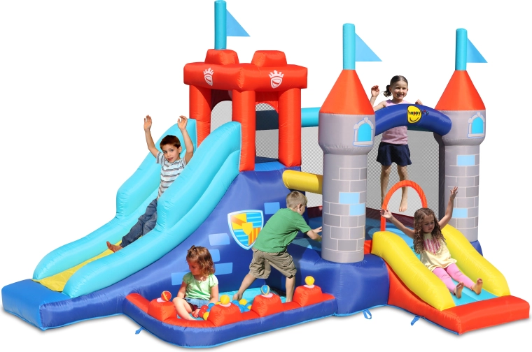 Happy Hop inflatable bouncy castle Fortress for kids