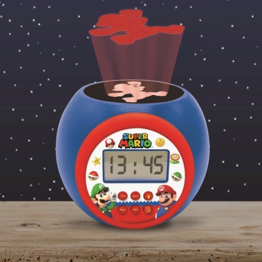 Projektors ar Super Mario motīvu