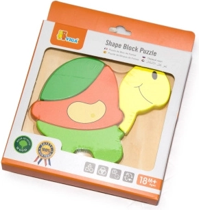 Viga Wooden Turtle Puzzle for the Youngest Children