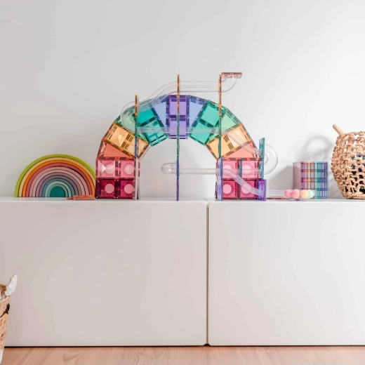 Transparent tubes and a smooth marble run