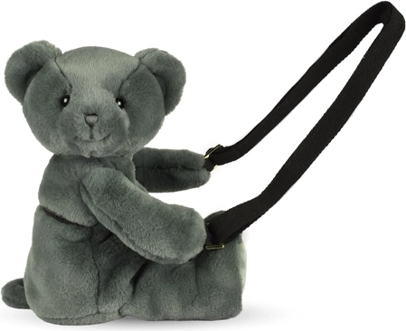 Doudou plīša pleca soma lācītis haki 30 cm