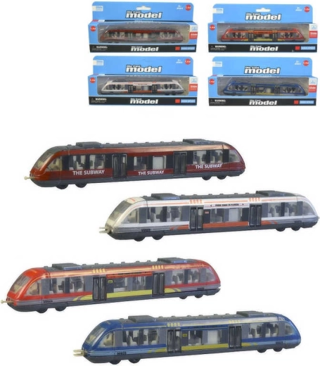 Metāla metro vilciena sastāvs 17 cm - 1 gab.