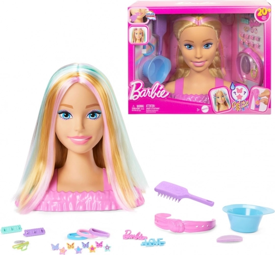 Barbie Deluxe blondā frizēšanas galva