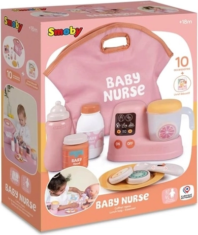 Smoby Baby Nurse komplekts ar pudelīšu sildītāju