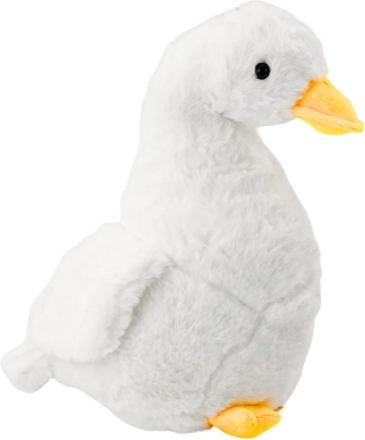 Balta plīša zoss mīļmantiņa 40 cm