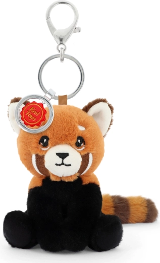 Keeleco red panda bag charm 12 cm