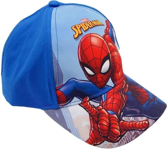 Zila Spiderman cepure ar nagu