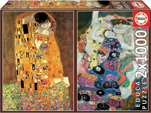 EDUCA Puzzle Kiss and Girls 2x1000 pieces