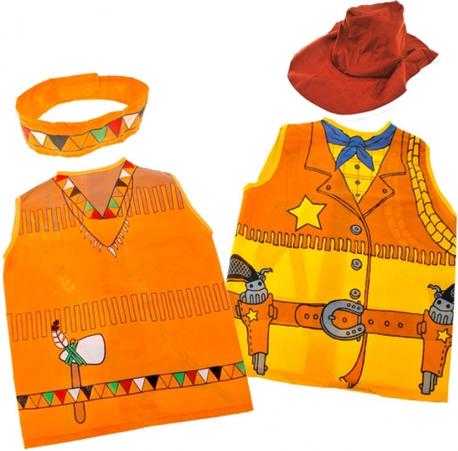 Kids’ Cowboy or Native Costume – Vest and Hat