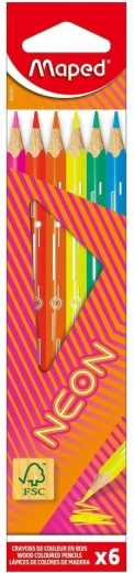 Maped Neon krāsainie zīmuļi 6 gab.