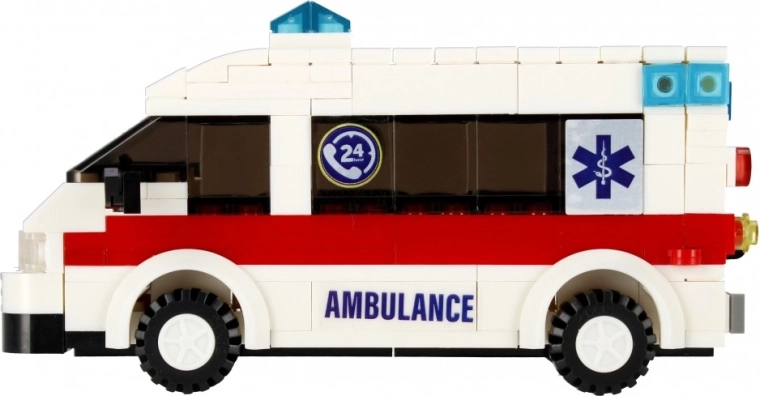 Realistic ambulance with functional details