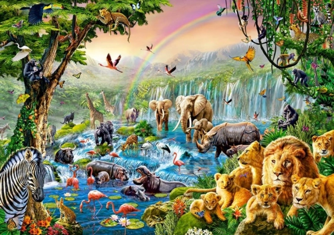 Puzle 500 gabali JUNGLE RIVER (CASTORLAND)