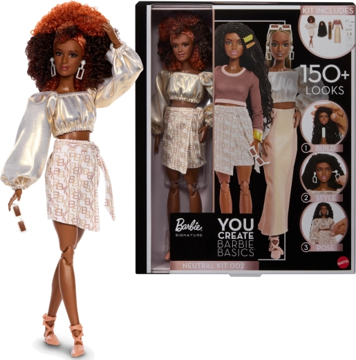 Barbie Signature You Create – augstākās kvalitātes personalizējama lelle ar aksesuāriem, neitrāls komplekts