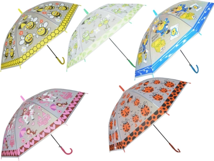 Children's automatic umbrella Swede with colorful motif