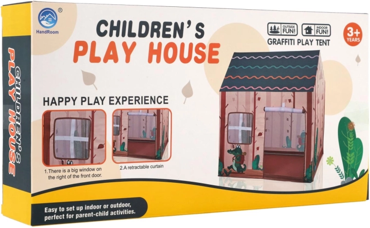 Large window and roll-up curtain