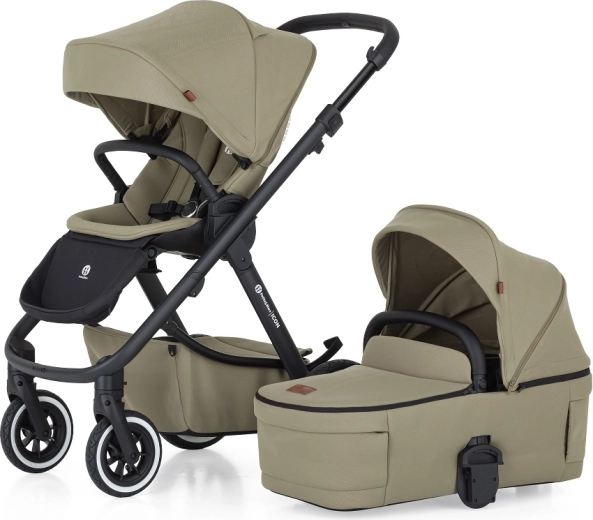Petite&Mars kombinētie bērnu rati Icon 2v1 dove grey lite air