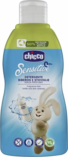 Chicco Sensitive tīrīšanas līdzeklis pudelītēm un knupīšiem, 300 ml