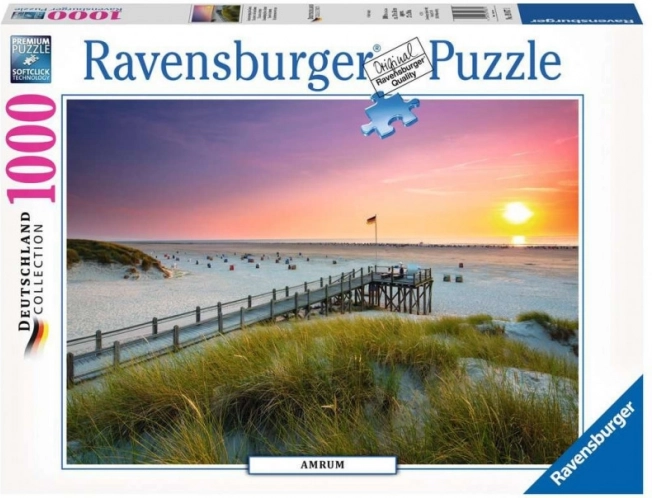 Ravensburger puzle Saulriets Amrum salā, 1000 gabaliņu