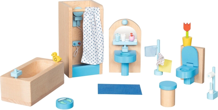 Bathroom set with 17 pieces