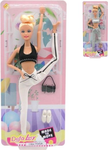 DeFa Lucy locītavu lelle sportiskā fitnesa tērpā 29 cm - 1 gabals
