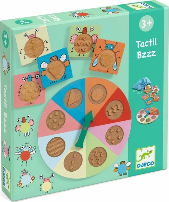 Djeco koka taustes spēle Tactil Bzzz