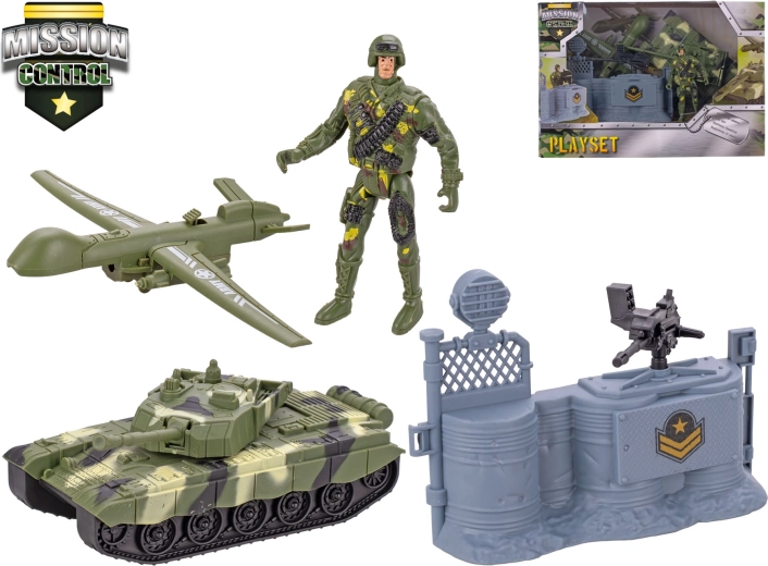 Mission Control tank with accessories 18.5 cm – playset
