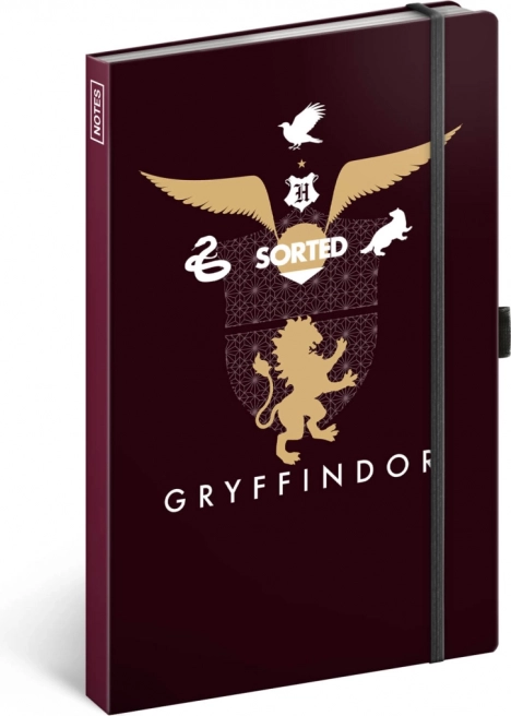Harry Potter Gryffindor Notebook, ruled 13 × 21 cm