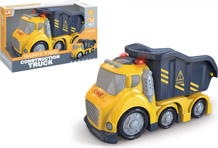 Construction Dump Truck with Light and Sound Effects