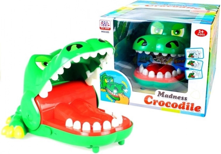Dexterity game CROCODILE AT THE DENTIST – large version with lights and sounds