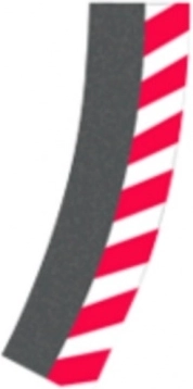 Outer shoulder for banked curve 2/30° R2 for slot car tracks CARRERA EVOLUTION, DIGITAL 132 and DIGITAL 124