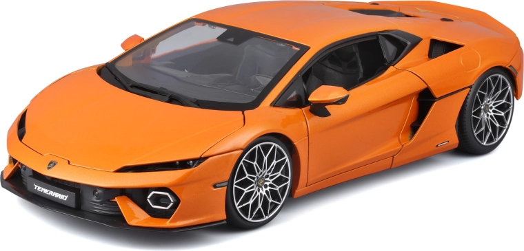 Metāla automašīnas modelis 1:18 Bburago Lamborghini Temerario oranžs