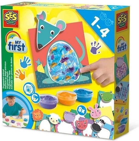 SES Creative My First dzīvnieciņi – gleznošana ar pirkstiem