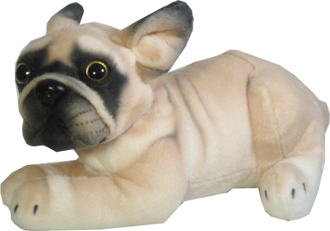 Plīša suns buldogs 26 cm – 1 gab.