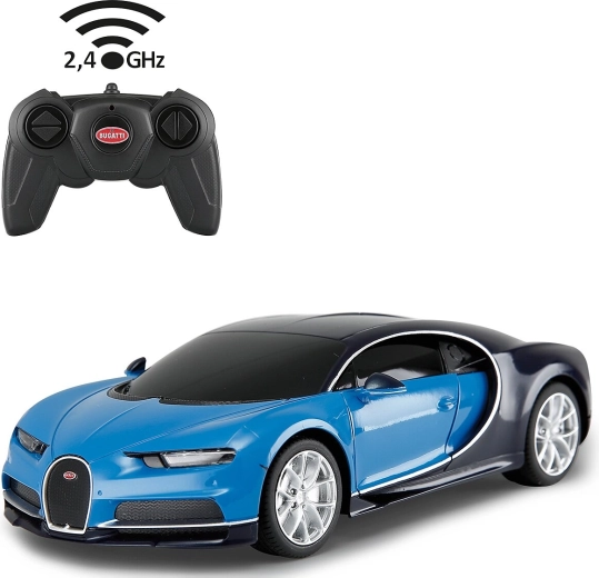 Jamara Bugatti Chiron RC auto 1:24 2,4 GHz zils – 1 gab.