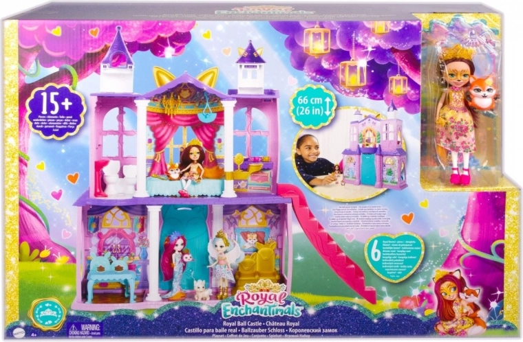 Enchantimals karaliskā pils – spēļu komplekts ar lelli un lapsu