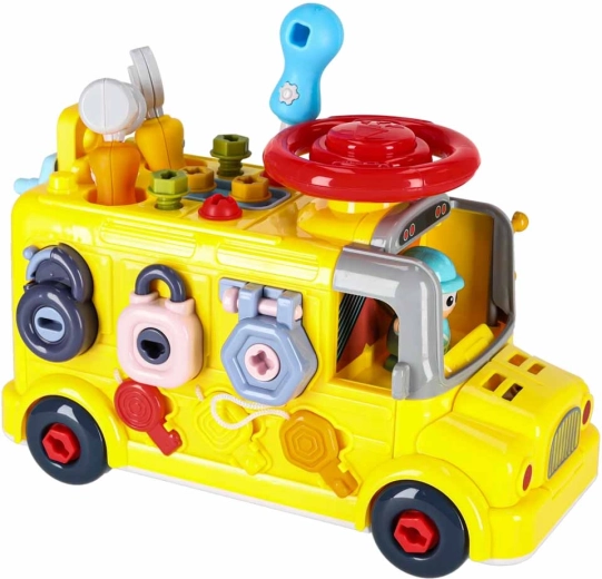 Braucošs autobuss, pilns ar aktivitātēm