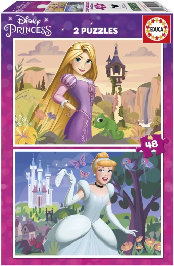 Puzle DISNEY princeses 2×48 gabali – Locika un Pelnrušķīte