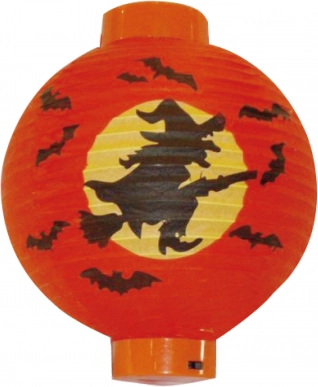 Dekoratīvs lampions “Ragana” Halloween 20 cm, ar baterijām