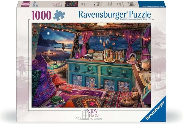 Ravensburger puzle View From My Window 2: dzīvojamais furgons, 1000 gabali
