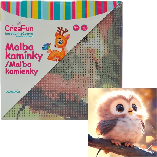 Dimantu gleznošana – pūcīte 20 × 20 cm