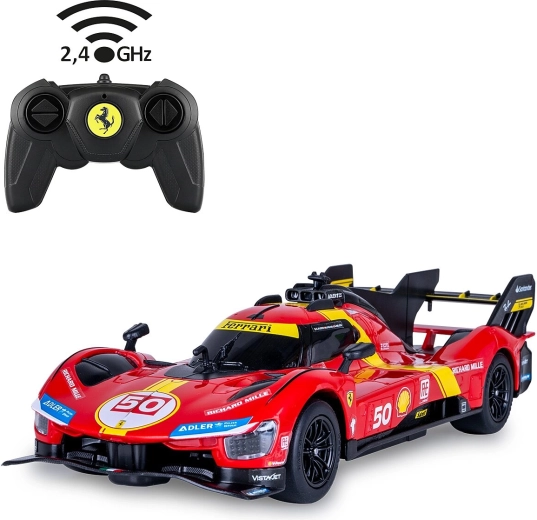 Ar tālvadības pulti vadāms automobilis JAMARA Ferrari 499P 1:24, sarkans