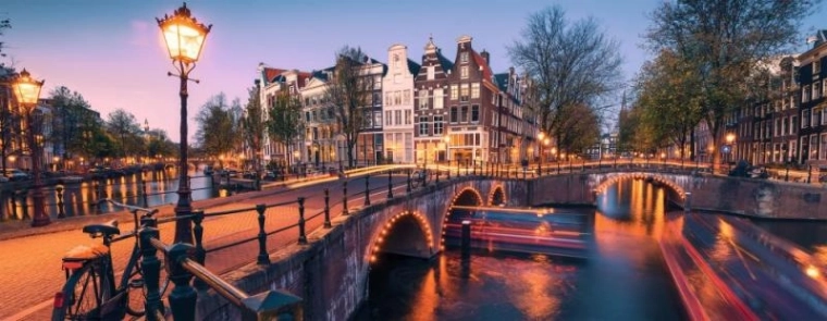 Panorāmas puzle Amsterdam 1000 gabali Ravensburger