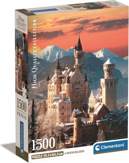 Puzle 1500 gab. kompakts Neuschwanstein