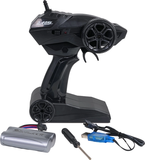 2.4 GHz controller and rechargeable battery