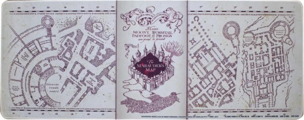 Galda paliktnis HARRY POTTER – Burvestkarte 40 × 80 cm